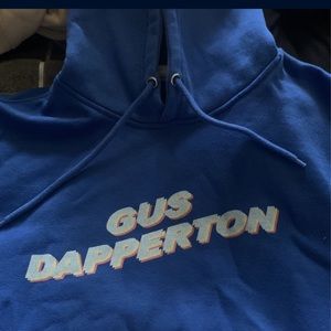 blue “ gus dapperton” medium hoodie